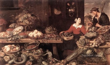 Naturaleza muerta clásica Painting - Puesto de frutas y verduras bodegón Frans Snyders